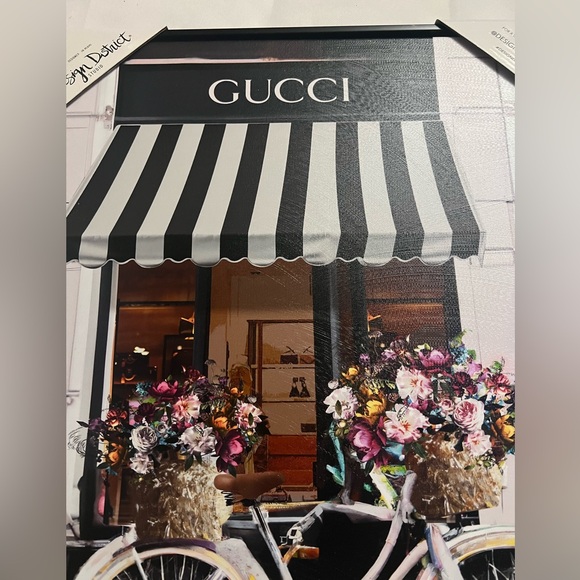 Design District Gucci Store Front Floral Bicycle Wall Decor - Picture 4 of 6